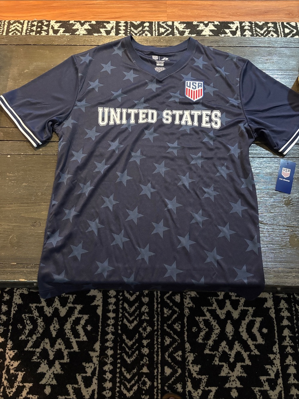 United States Navy Star Print Jersey Shirt